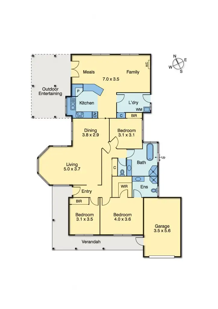 Floorplan of Homely house listing, 5 Bendix Court, Mornington VIC 3931