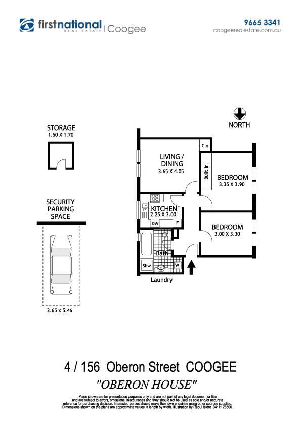 Floorplan of Homely unit listing, 4/156 Oberon Street, Coogee NSW 2034