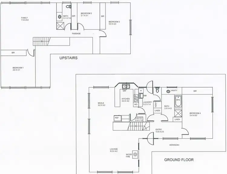Floorplan of Homely house listing, 61 Laroona Drive, Quantong VIC 3401