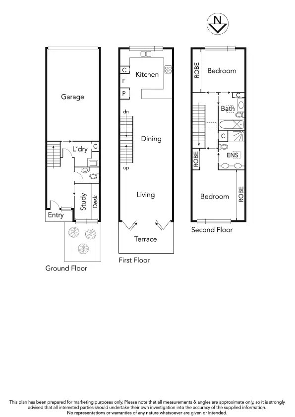 Floorplan of Homely townhouse listing, 33/149 Male Street, Brighton VIC 3186
