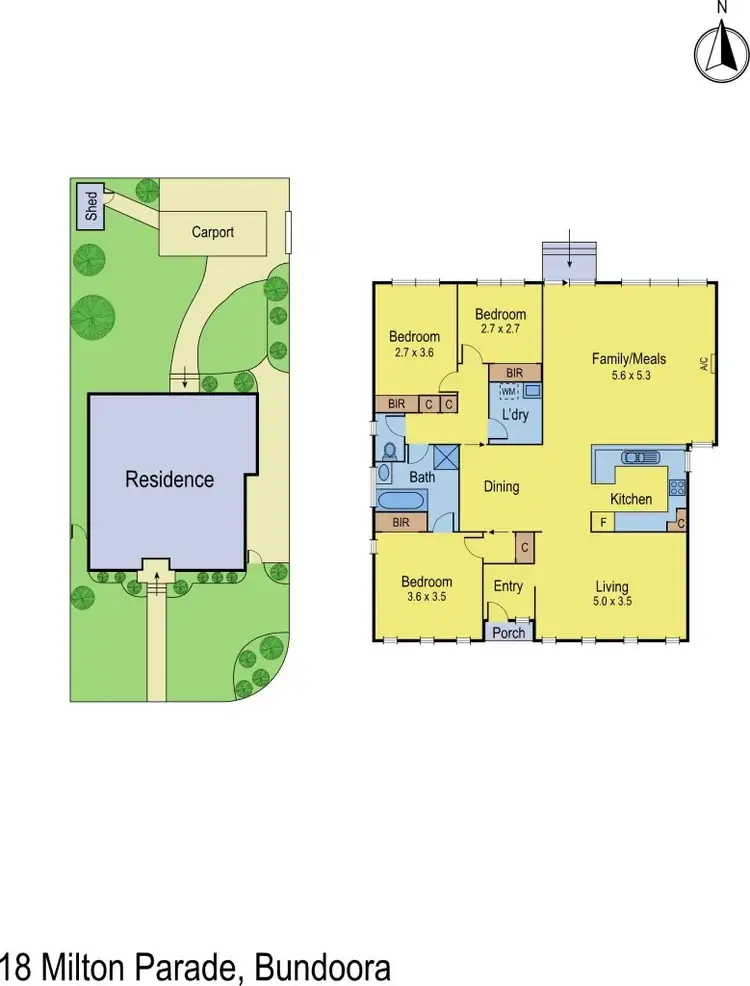 Floorplan of Homely house listing, 18 Milton Parade, Bundoora VIC 3083