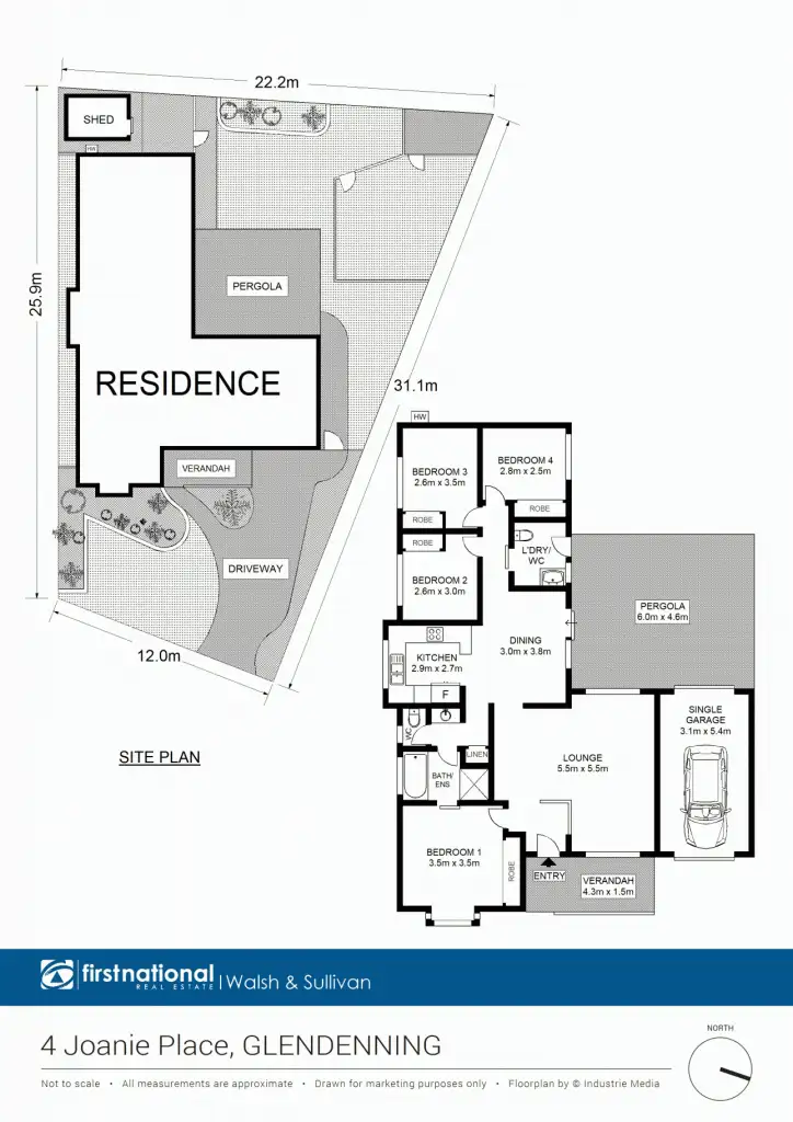 Floorplan of Homely house listing, 4 Joanie Place, Glendenning NSW 2761