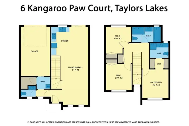 Floorplan of Homely townhouse listing, 6 Kangaroo Paw Court (previously 42-44 Wanaka Drive), Taylors Lakes VIC 3038