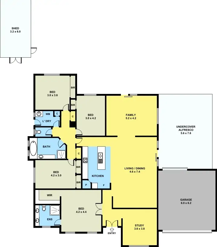 Floorplan of Homely house listing, 33 Tarawera Road, Doreen VIC 3754