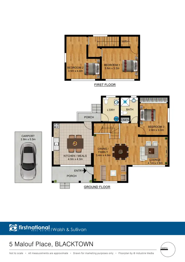 Floorplan of Homely house listing, 5 Malouf Place, Blacktown NSW 2148