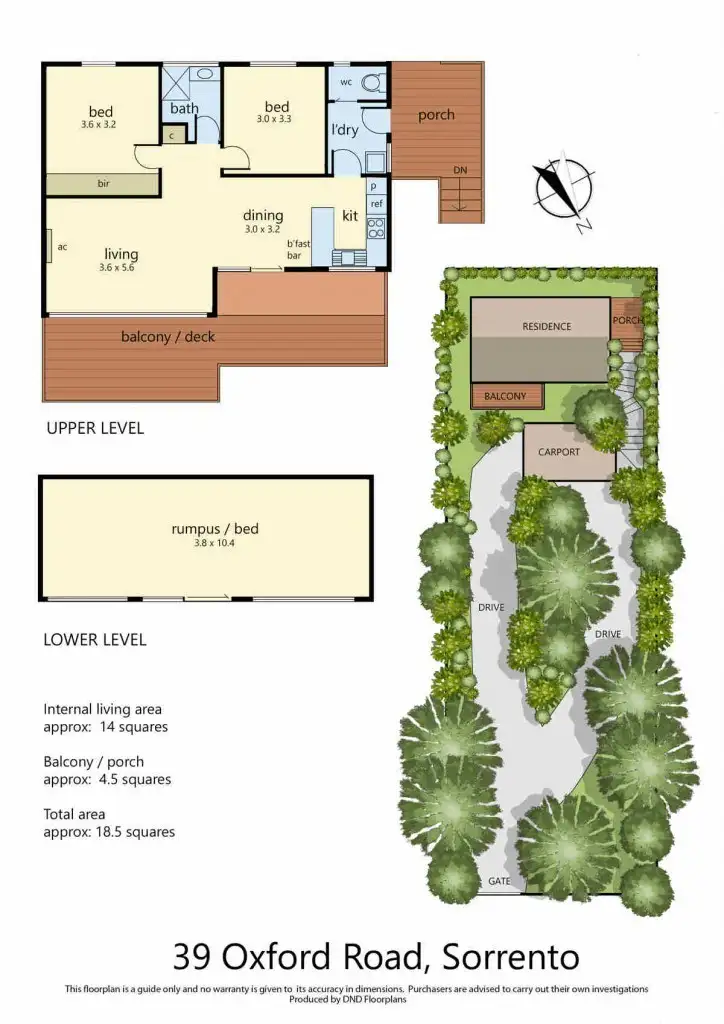 Floorplan of Homely house listing, 39 Oxford Road, Sorrento VIC 3943