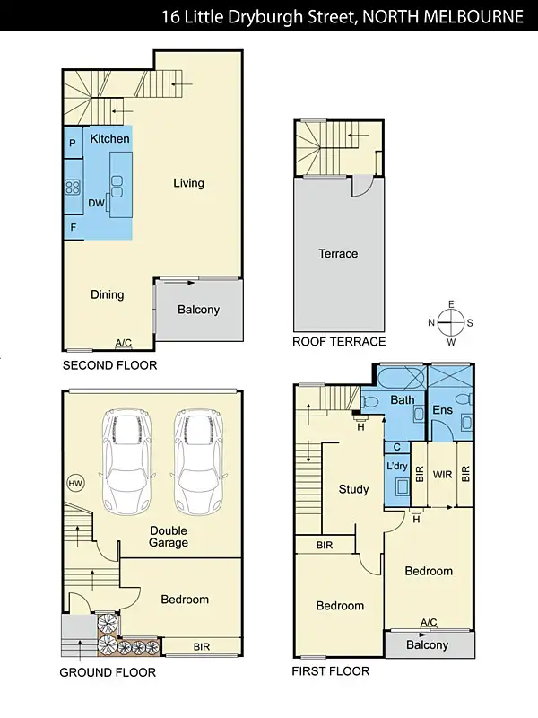 Floorplan of Homely house listing, 16 Little Dryburgh Street South, North Melbourne VIC 3051
