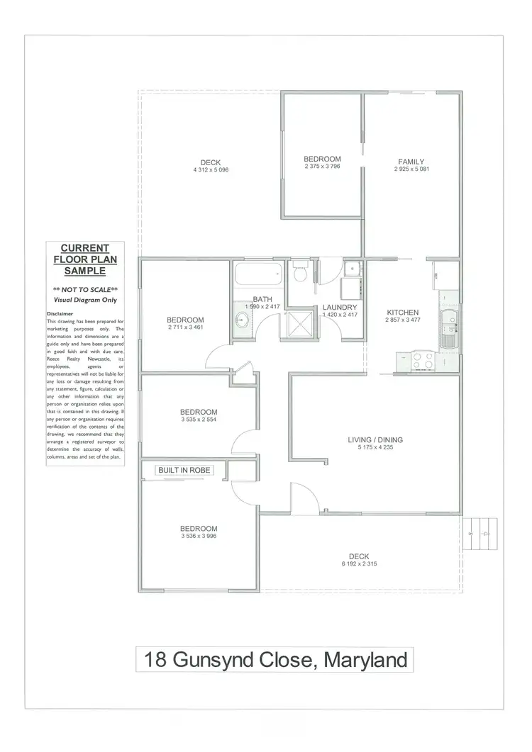 Floorplan of Homely house listing, 18 Gunsynd Close, Maryland NSW 2287