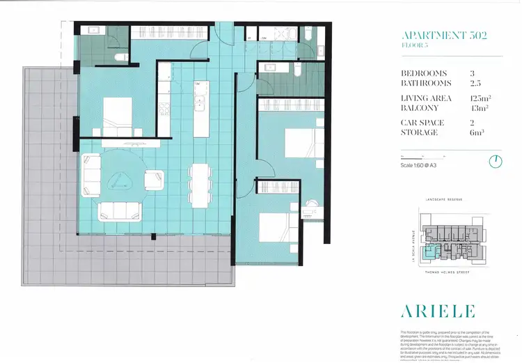 Floorplan of Homely apartment listing, 502/130 La Scala Avenue, Maribyrnong VIC 3032
