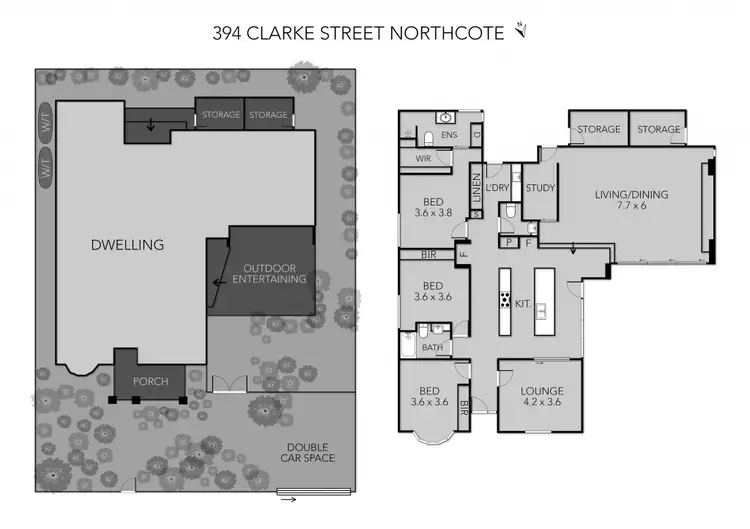 Floorplan of Homely house listing, 394 Clarke Street, Northcote VIC 3070