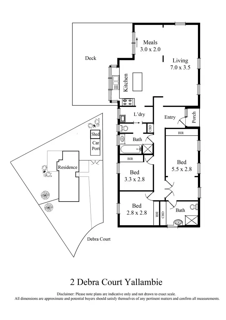 Floorplan of Homely house listing, 2 Debra Court, Yallambie VIC 3085