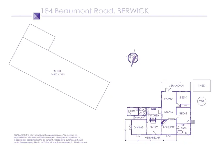 Floorplan of Homely house listing, 184 Beaumont Road, Berwick VIC 3806