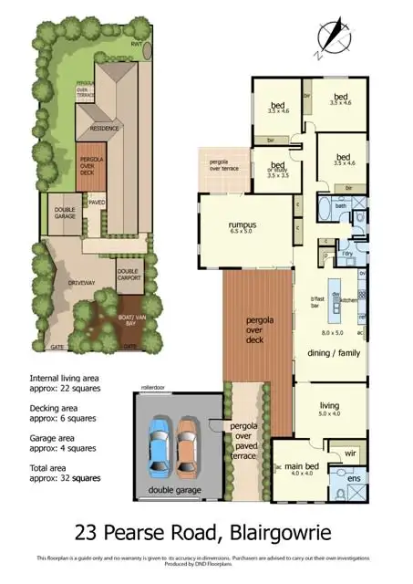 Floorplan of Homely house listing, 23 Pearse Road, Blairgowrie VIC 3942