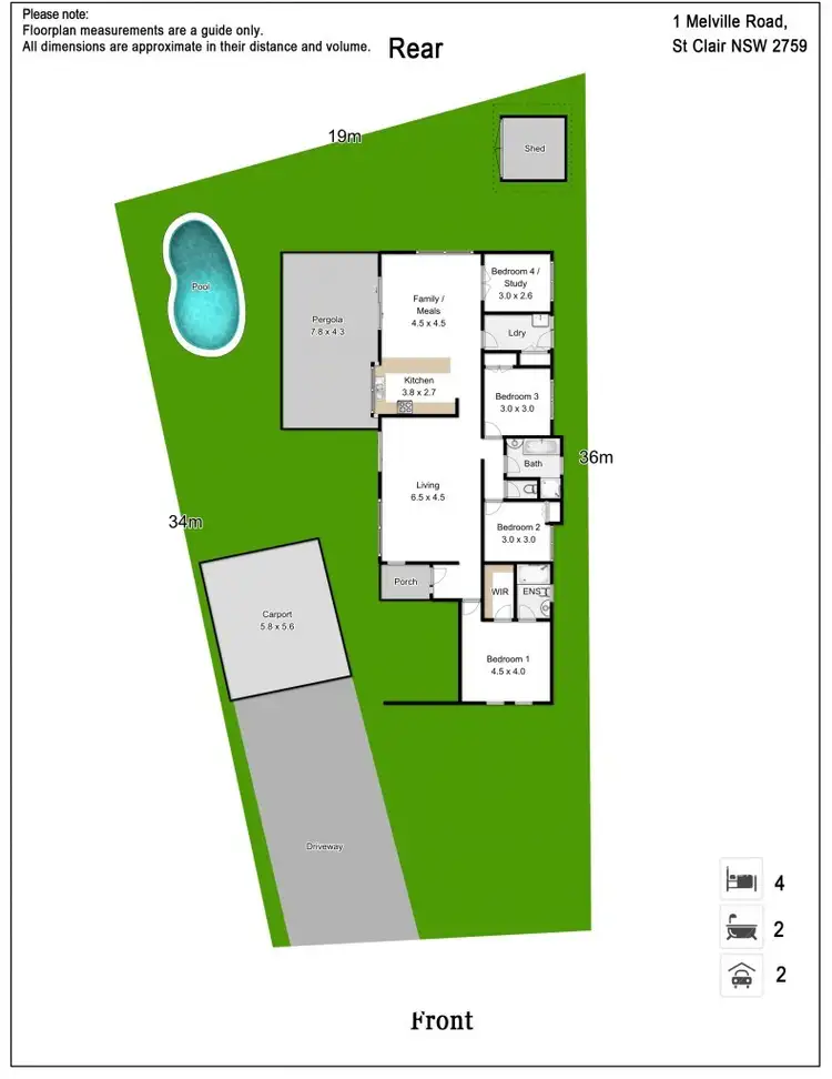 Floorplan of Homely house listing, 14 Sunndal Close, St Clair NSW 2759