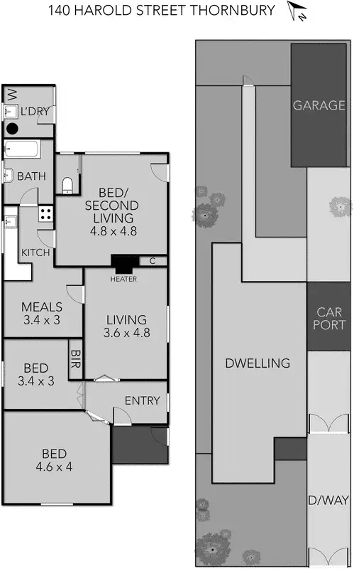 Floorplan of Homely house listing, 140 Harold Street, Thornbury VIC 3071