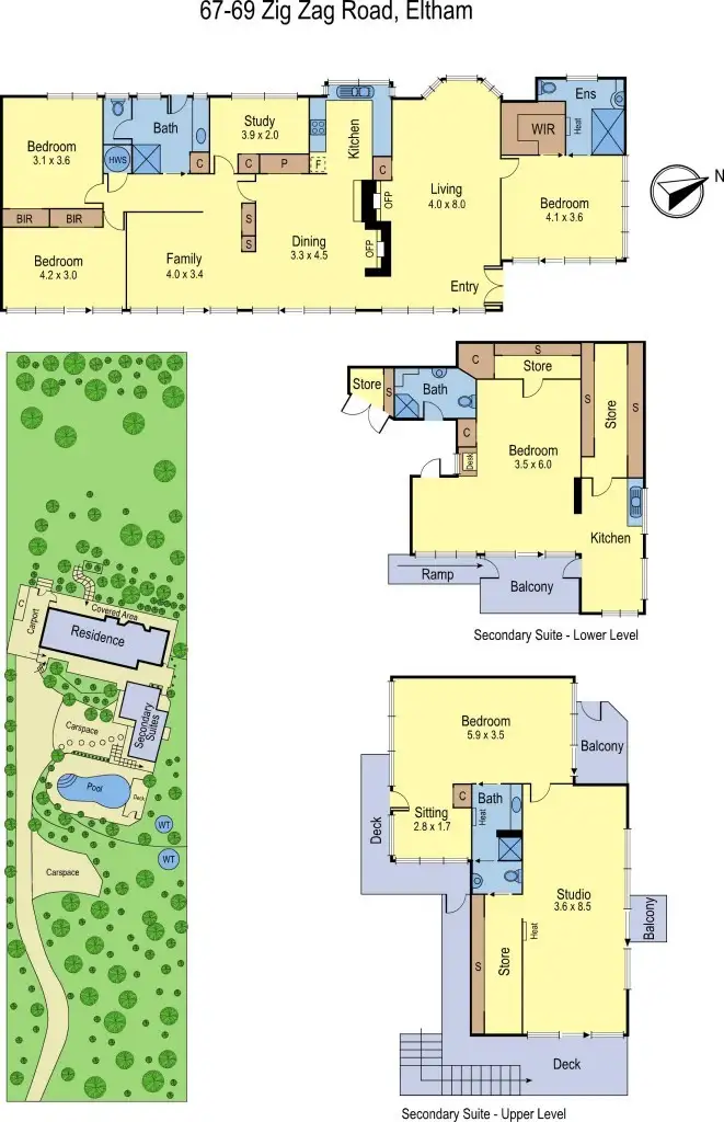 Floorplan of Homely house listing, 67-69 Zig Zag Road, Eltham VIC 3095