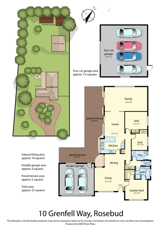 Floorplan of Homely house listing, 10 Grenfell Way, Rosebud VIC 3939