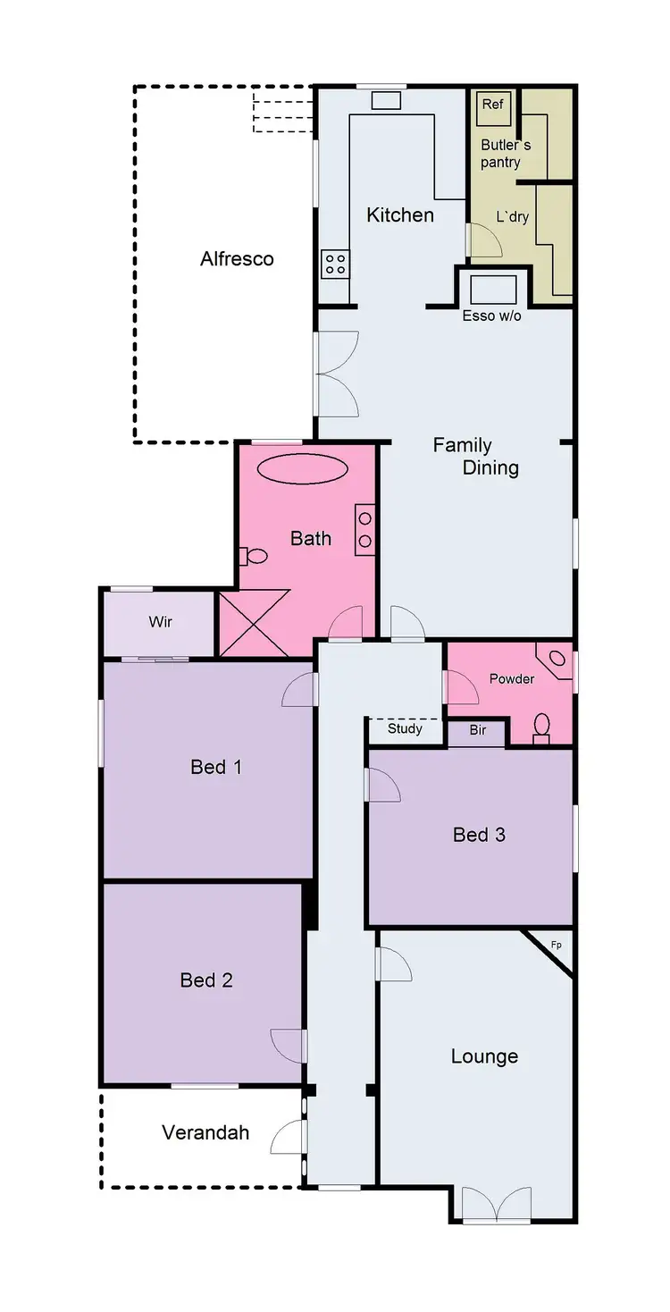 Floorplan of Homely house listing, 65 Luttet Street, Creswick VIC 3363