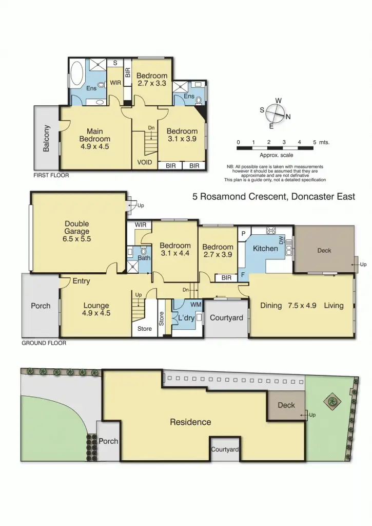 Floorplan of Homely house listing, 5 Rosamond Crescent, Doncaster East VIC 3109