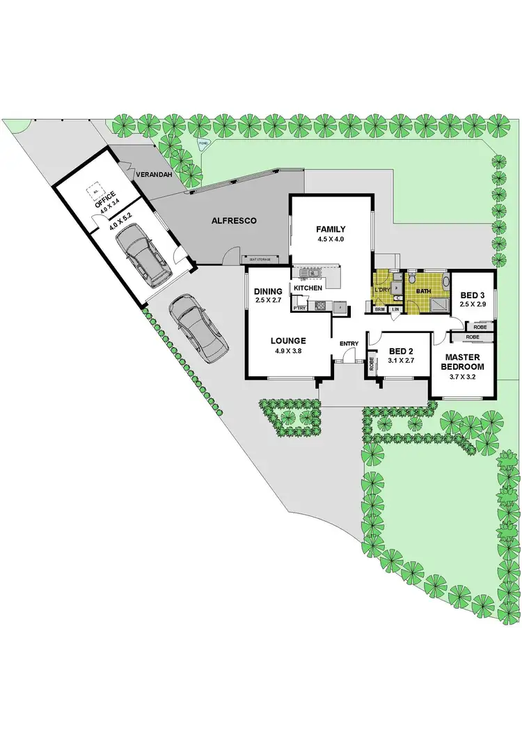 Floorplan of Homely house listing, 8 Redwood Close, Gladstone Park VIC 3043