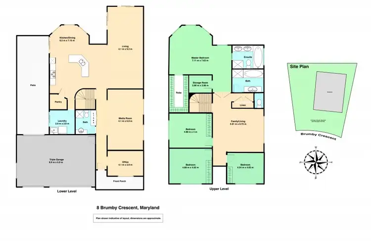 Floorplan of Homely house listing, 8 Brumby Crescent, Maryland NSW 2287