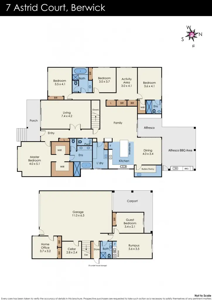 Floorplan of Homely house listing, 7 Astrid Court, Berwick VIC 3806