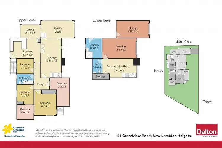 Floorplan of Homely house listing, 21 Grandview Road, New Lambton Heights NSW 2305