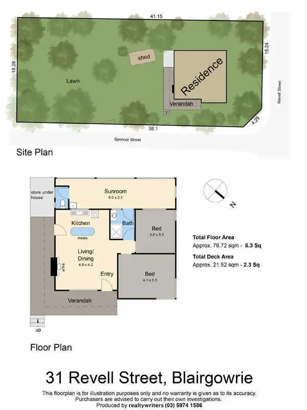 Floorplan of Homely house listing, 31 Revell Street, Blairgowrie VIC 3942