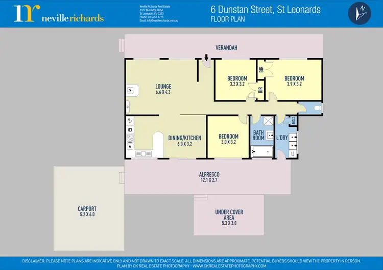 Floorplan of Homely house listing, 6 Dunstan Street, St Leonards VIC 3223