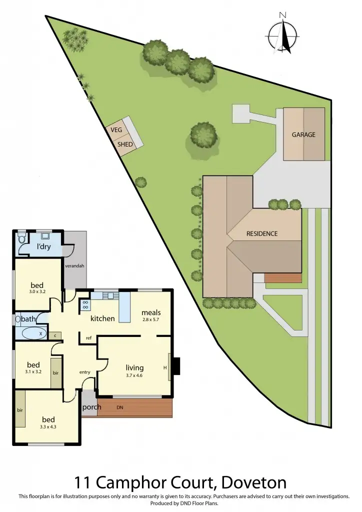 Floorplan of Homely house listing, 11 Camphor Court, Doveton VIC 3177