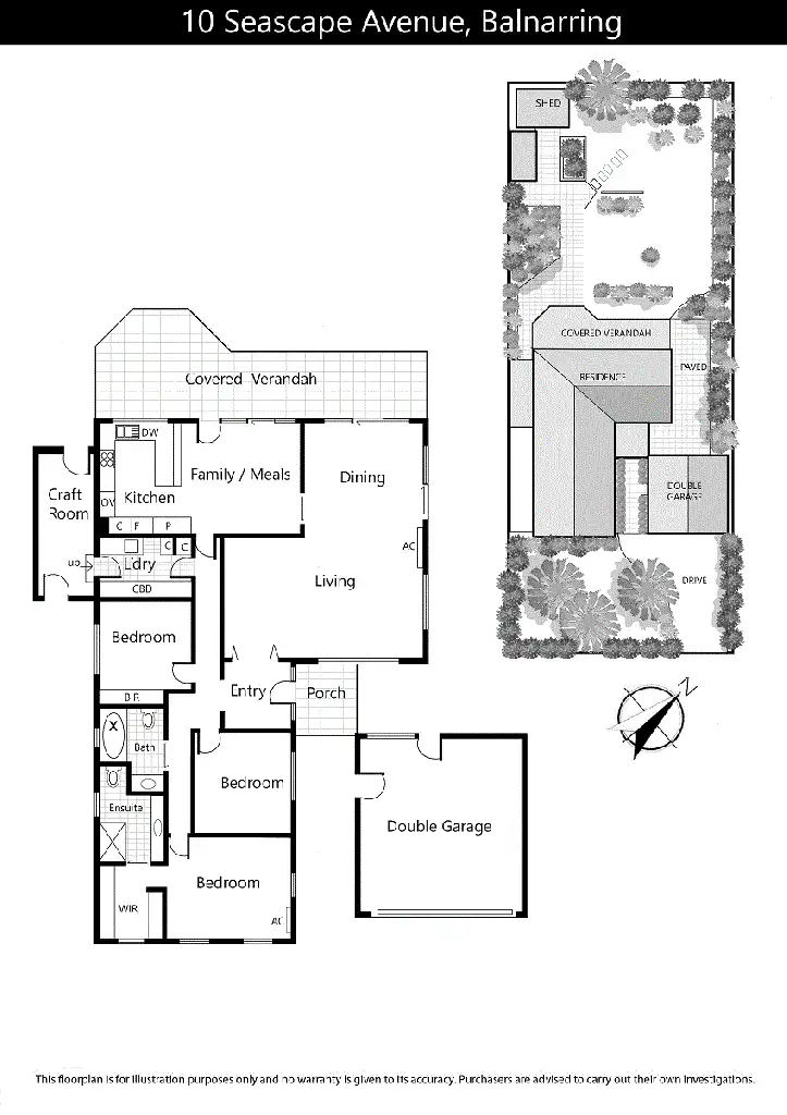 Floorplan of Homely house listing, 10 Seascape Avenue, Balnarring VIC 3926