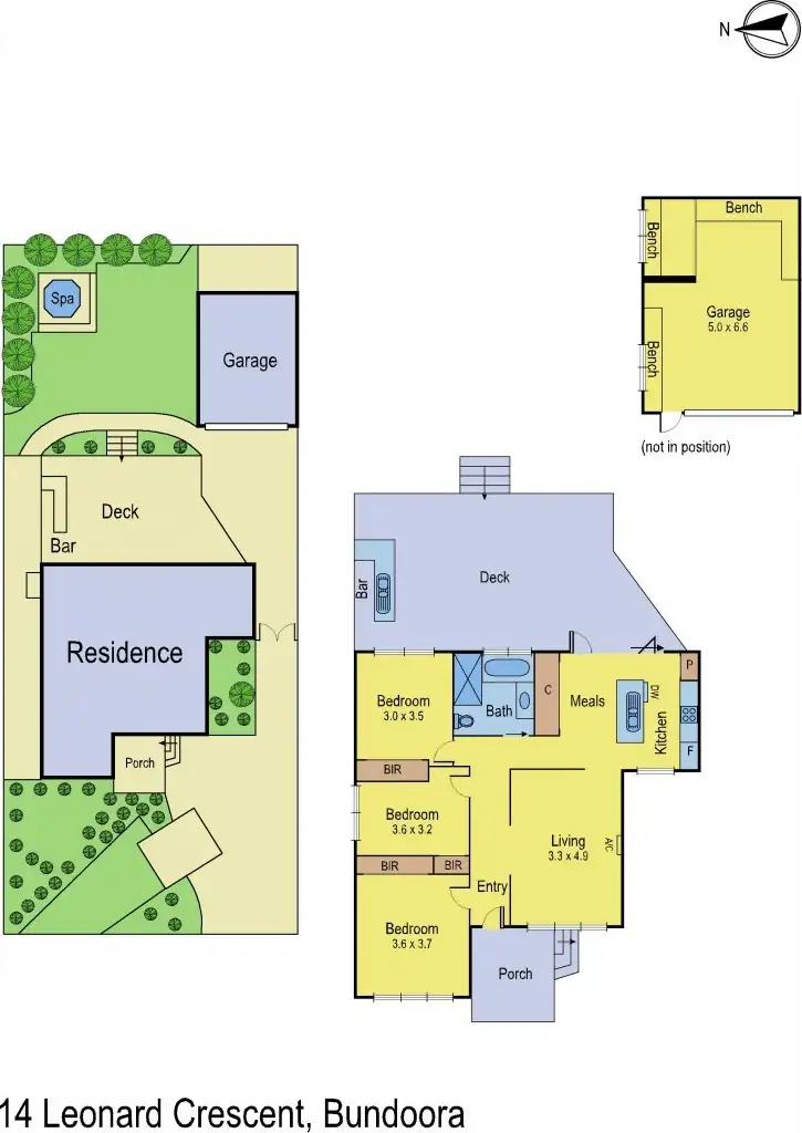 Floorplan of Homely house listing, 14 Leonard Crescent, Bundoora VIC 3083