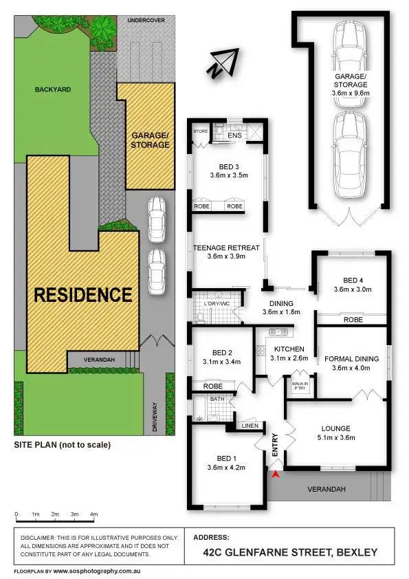 Floorplan of Homely house listing, 42c Glenfarne Street, Bexley NSW 2207