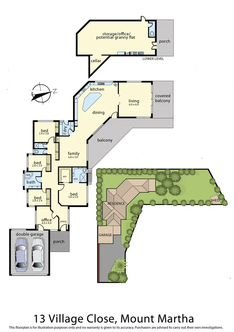 Floorplan of Homely house listing, 13 Village Close, Mount Martha VIC 3934