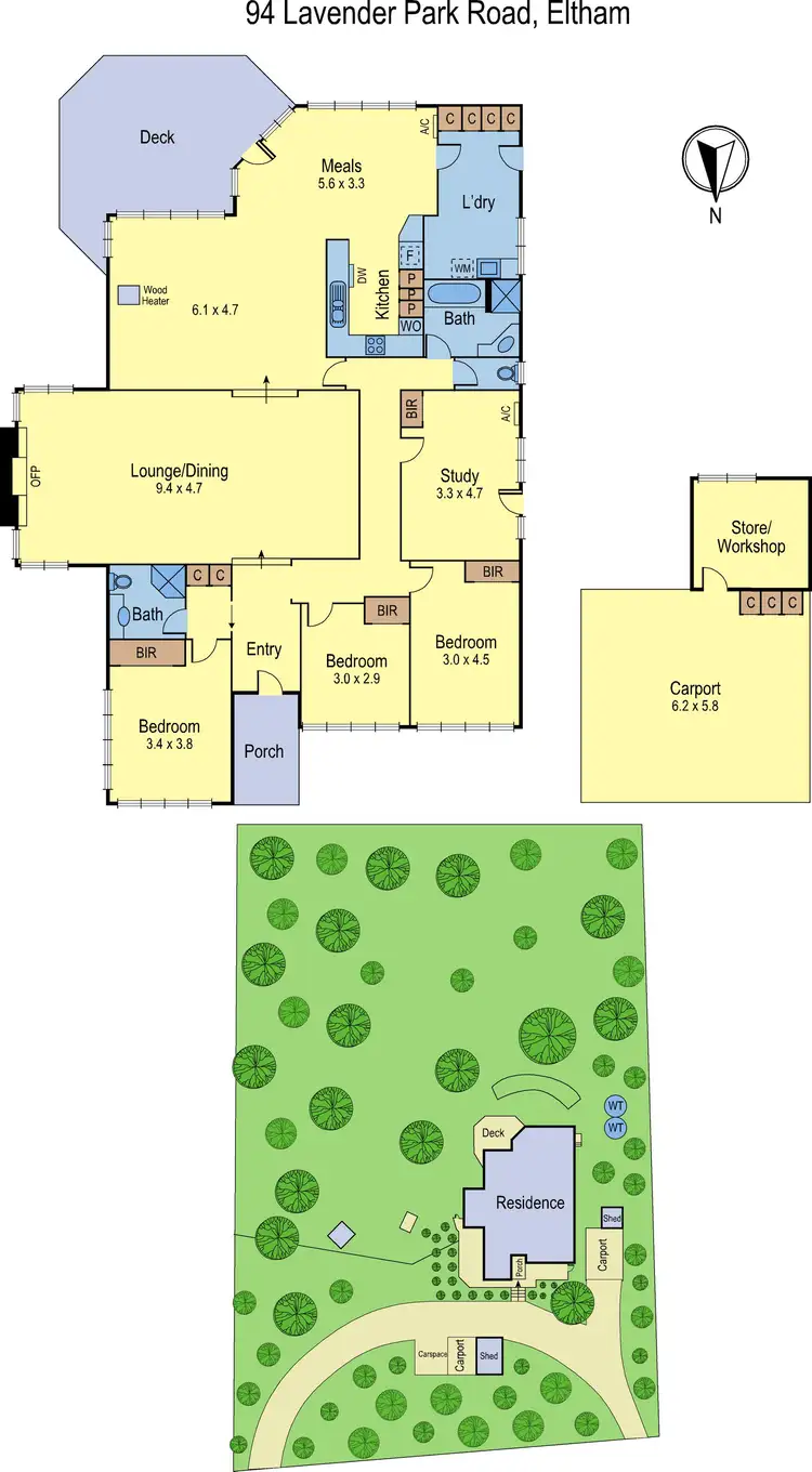Floorplan of Homely house listing, 94 Lavender Park Road, Eltham VIC 3095