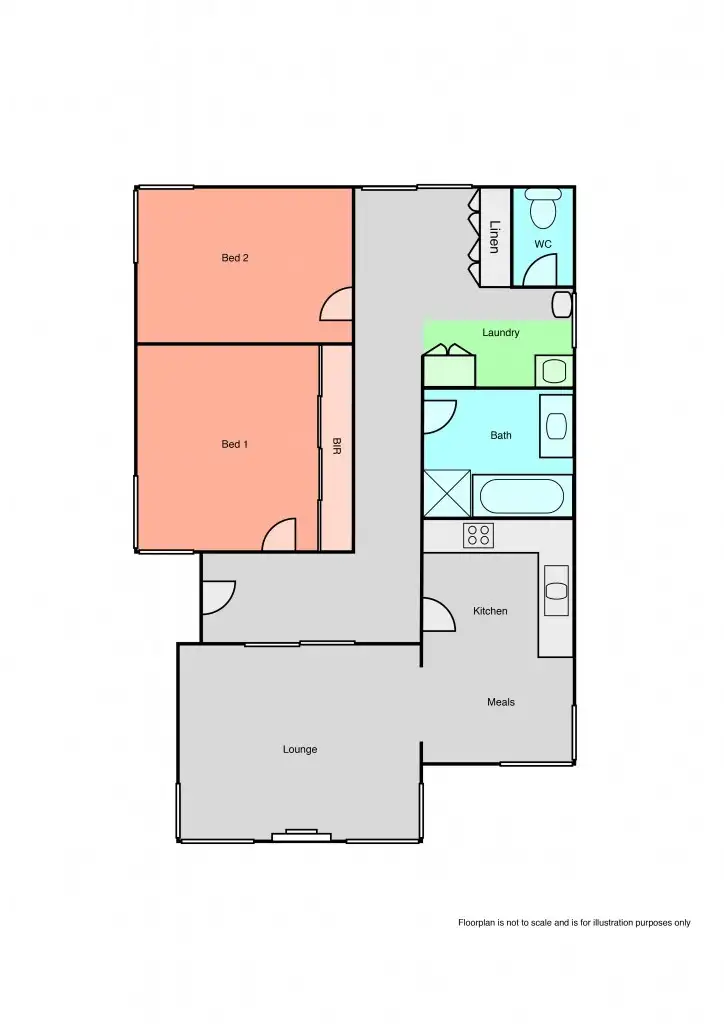 Floorplan of Homely house listing, 12 Lane Street, Brown Hill VIC 3350
