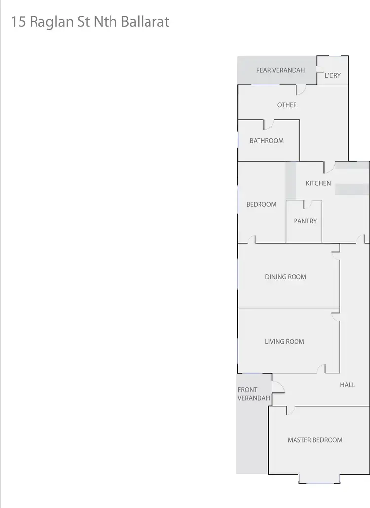 Floorplan of Homely house listing, 15 Raglan Street North, Ballarat Central VIC 3350