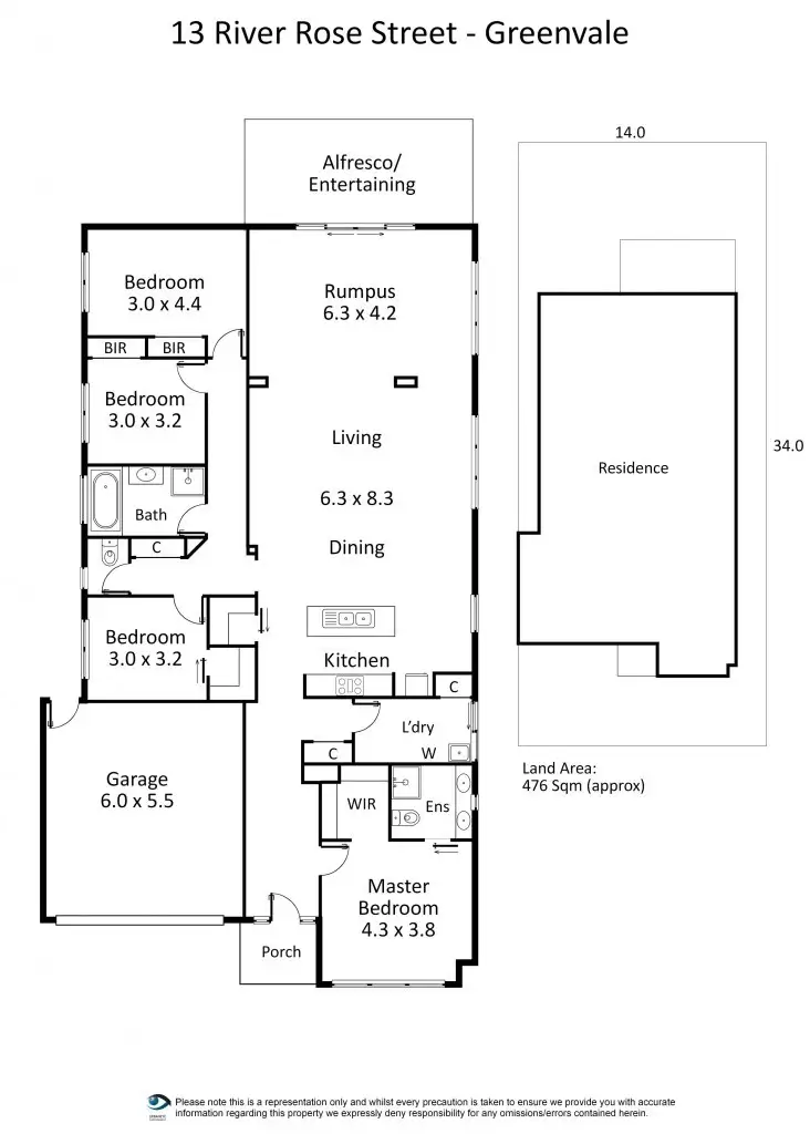 Floorplan of Homely house listing, 13 River Rose Street, Greenvale VIC 3059
