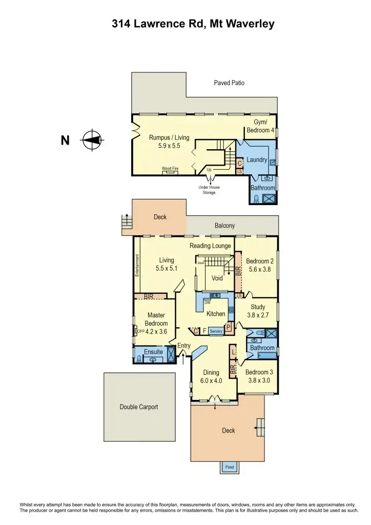 Floorplan of Homely house listing, 314 Lawrence Road, Mount Waverley VIC 3149