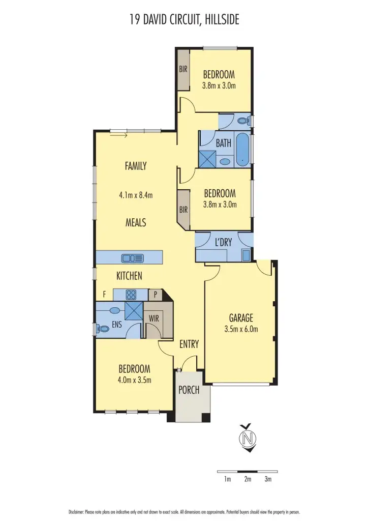 Floorplan of Homely house listing, 19 David Circuit, Hillside VIC 3037