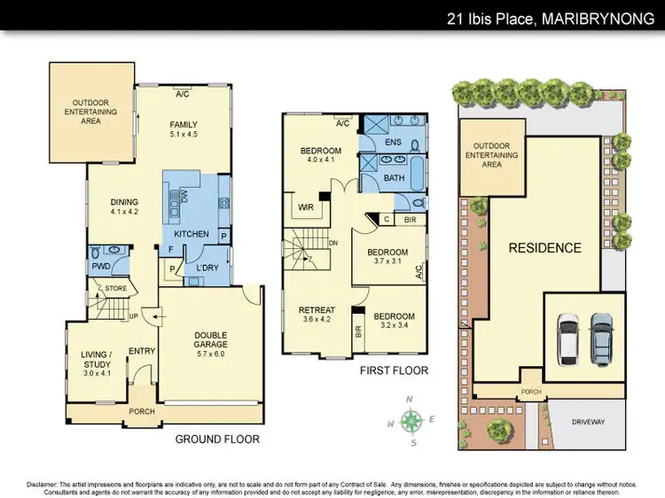 Floorplan of Homely house listing, 21 Ibis Place, Maribyrnong VIC 3032