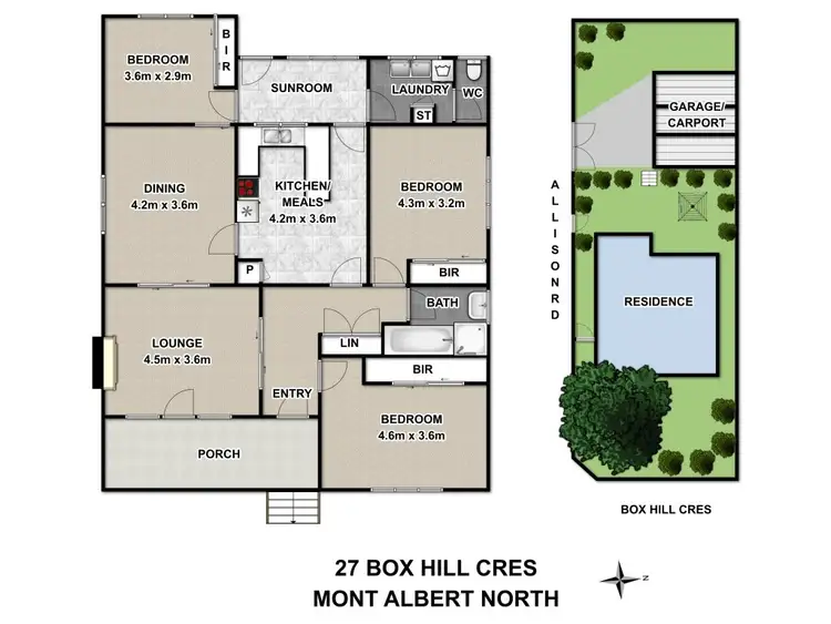 Floorplan of Homely house listing, 27 Box Hill Crescent, Mont Albert North VIC 3129