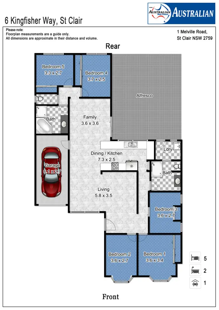 Floorplan of Homely house listing, 6 Kingfisher Way, St Clair NSW 2759