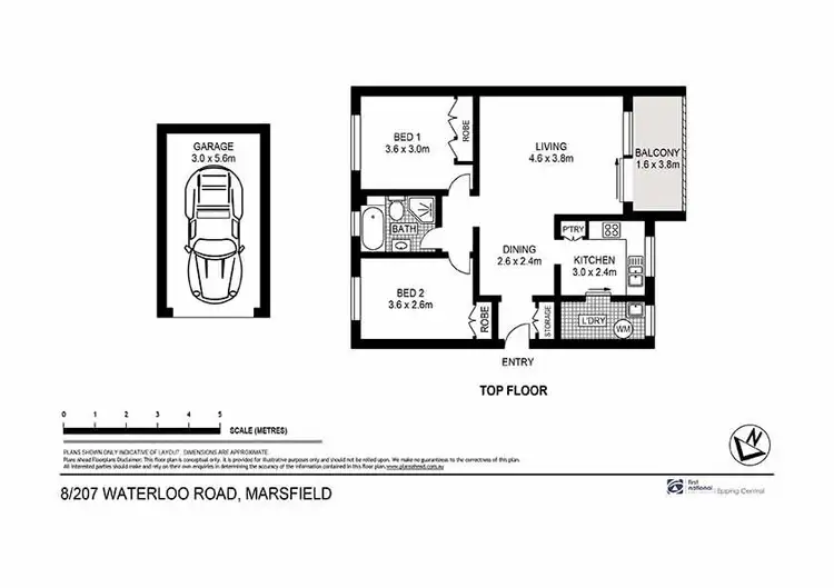 Floorplan of Homely unit listing, 8/207 Waterloo Road, Marsfield NSW 2122