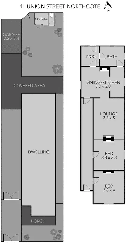 Floorplan of Homely house listing, 41 Union Street, Northcote VIC 3070