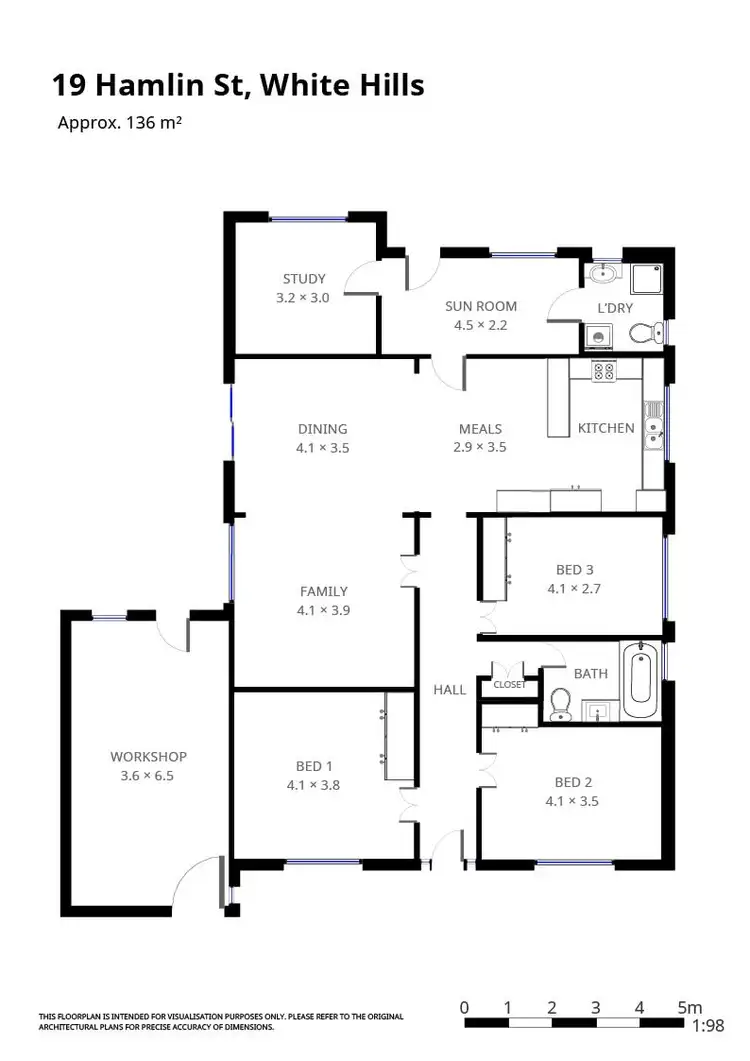 Floorplan of Homely house listing, 19 Hamelin Street, White Hills VIC 3550