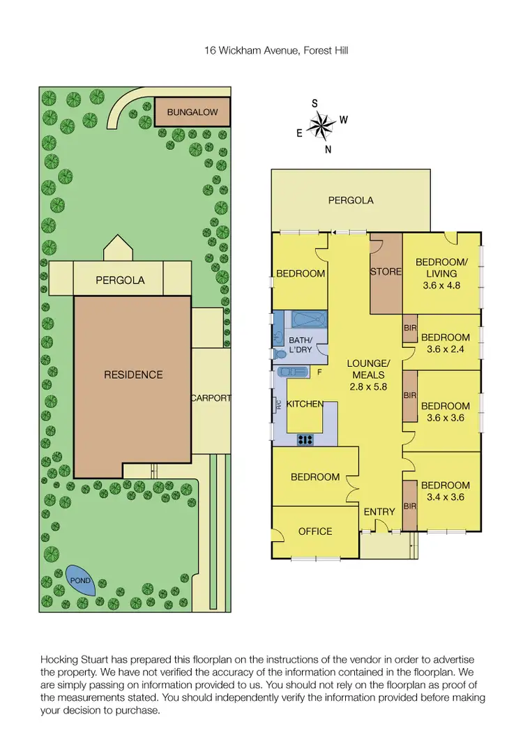 Floorplan of Homely house listing, 16 Wickham Avenue, Forest Hill VIC 3131