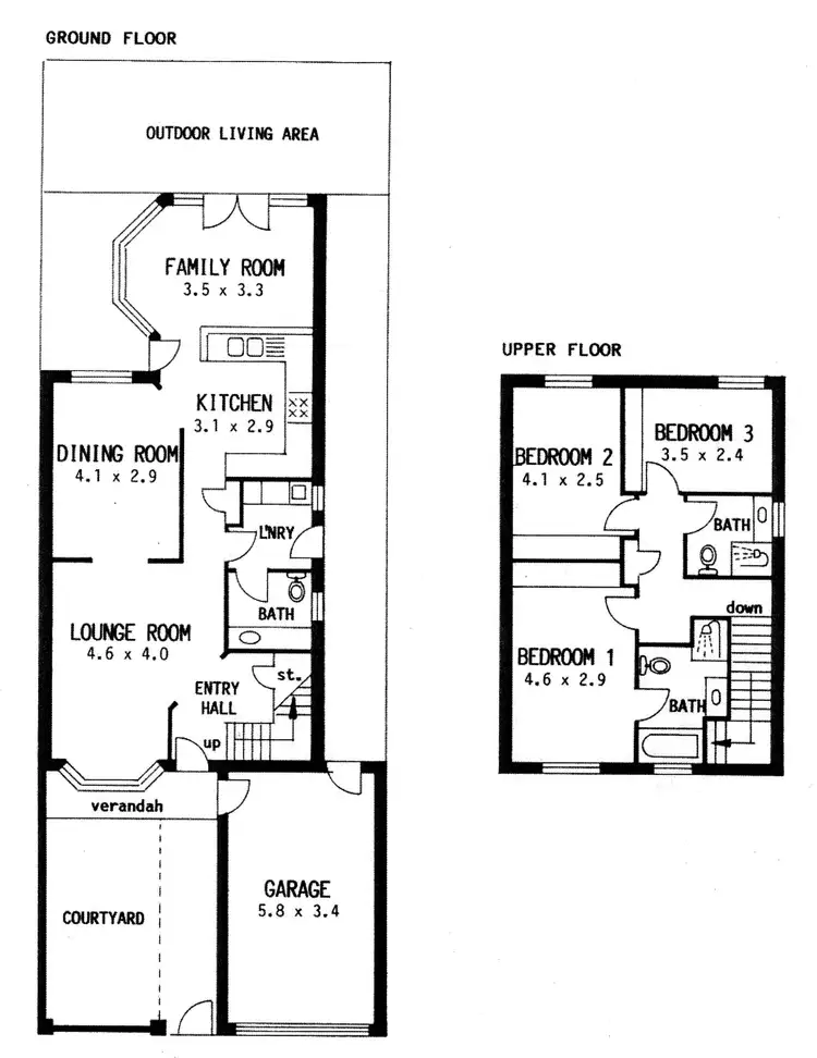 Floorplan of Homely house listing, 3/1 Hackett Terrace, Marryatville SA 5068