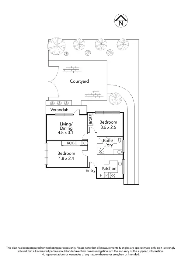 Floorplan of Homely apartment listing, 1/4 Payne Street, Glen Iris VIC 3146