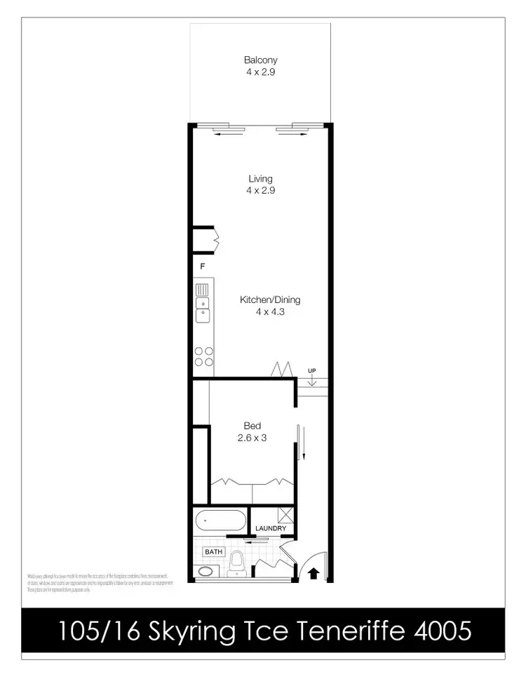 Floorplan of Homely unit listing, 105/16 Skyring Terrace, Teneriffe QLD 4005